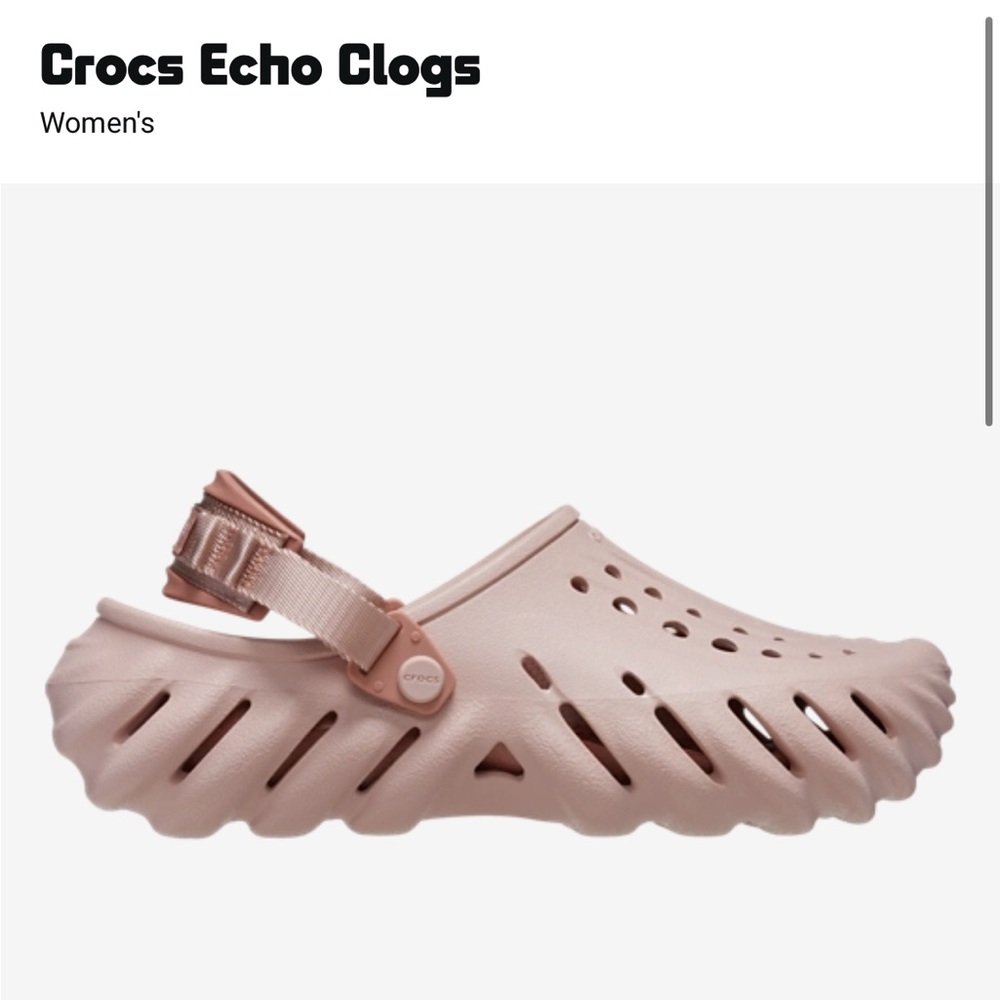 CROCS Echo Clogs in Light Pink